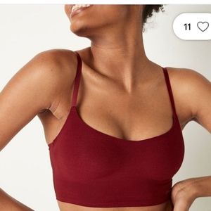 PINK Victoria secret red loungin wireless scoop bra, lightly lined. XL. NWOT.